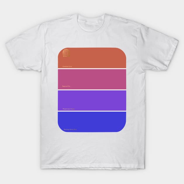 Spaceship Paint Chips T-Shirt by Wenby-Weaselbee